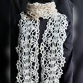 Lacy Scalloped Scarf Wool2Wear™