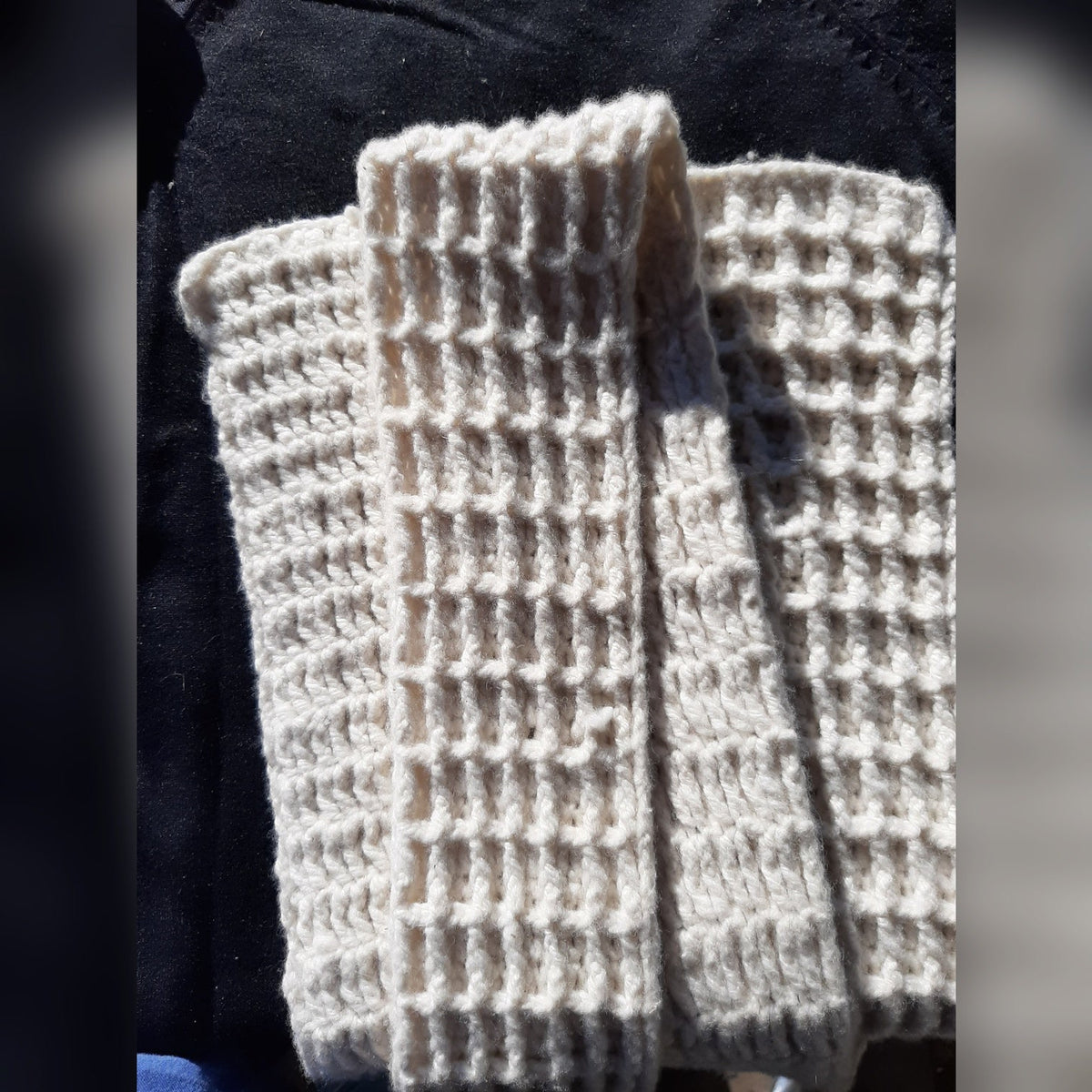 Waffle Stitch Scarf Wool2Wear™